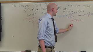 Pre Calc 10-4 Mathematical Induction