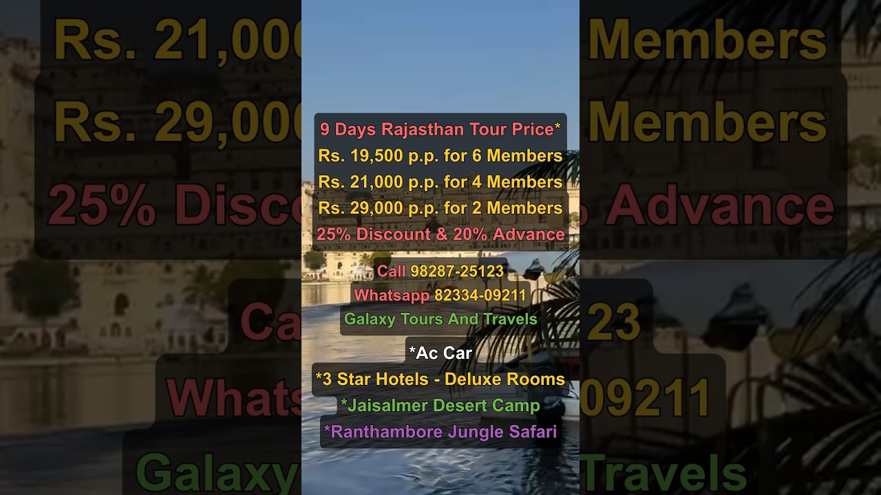 Complete Rajasthan Package: Price, 10 Days Itinerary, Desert Camp, Lakes, Palaces, Attractions Guide