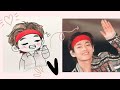 BTS V Kim Teahyng Drawing | How to draw Kim Teahyng | BTS V draw