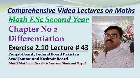 Word Problems of Extreme Values of Function, Math FSC Part 2, Ch 2 Ex 2.10 Lec 43