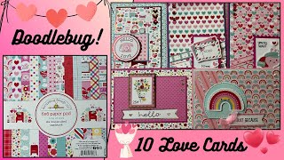 Doodlebug Design❣️ - 10 love cards ❤️