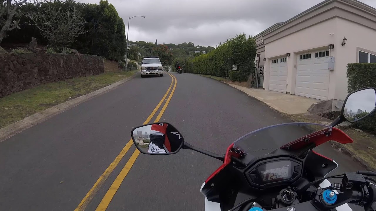 Making Motorcycle friends! Riding Tantalus. Oahu Hawaii