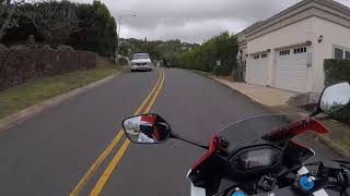 Making Motorcycle friends! Riding Tantalus. Oahu Hawaii