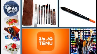 Temu Art Supplies Rubbish or Bargain | Temu Watercolor Brushes Review