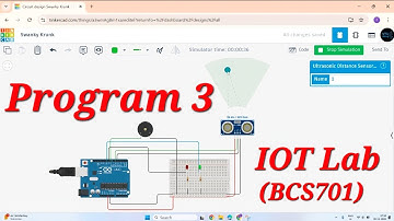 IoT Lab Experiment 3 | Intrusion Detection System using Ultrasonic & Sound Sensor | VTU 7th Sem