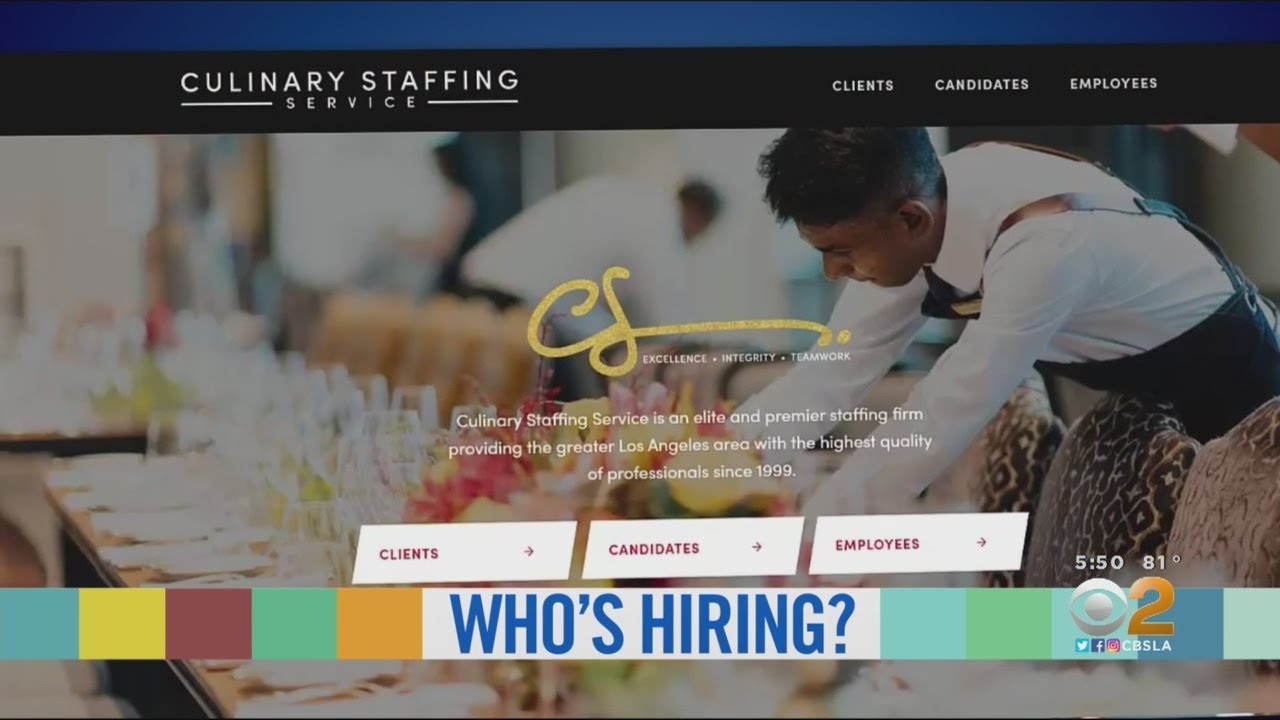 Who's Hiring: Culinary Staffing Service