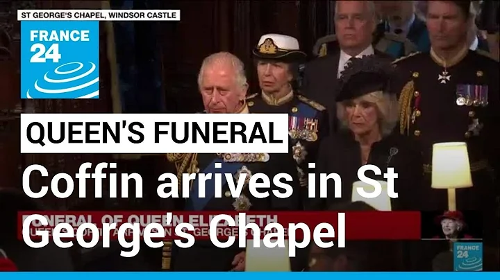 Queen Elizabeth's coffin arrives in St. George's C...