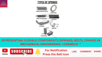 How to Draw Springs, Belts & Chains in Engineering Drawings | CADMech Step-by-Step Guide