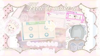 ♡ HOW to make a COQUETTE PROFILE in Adopt Me ౨ৎ 