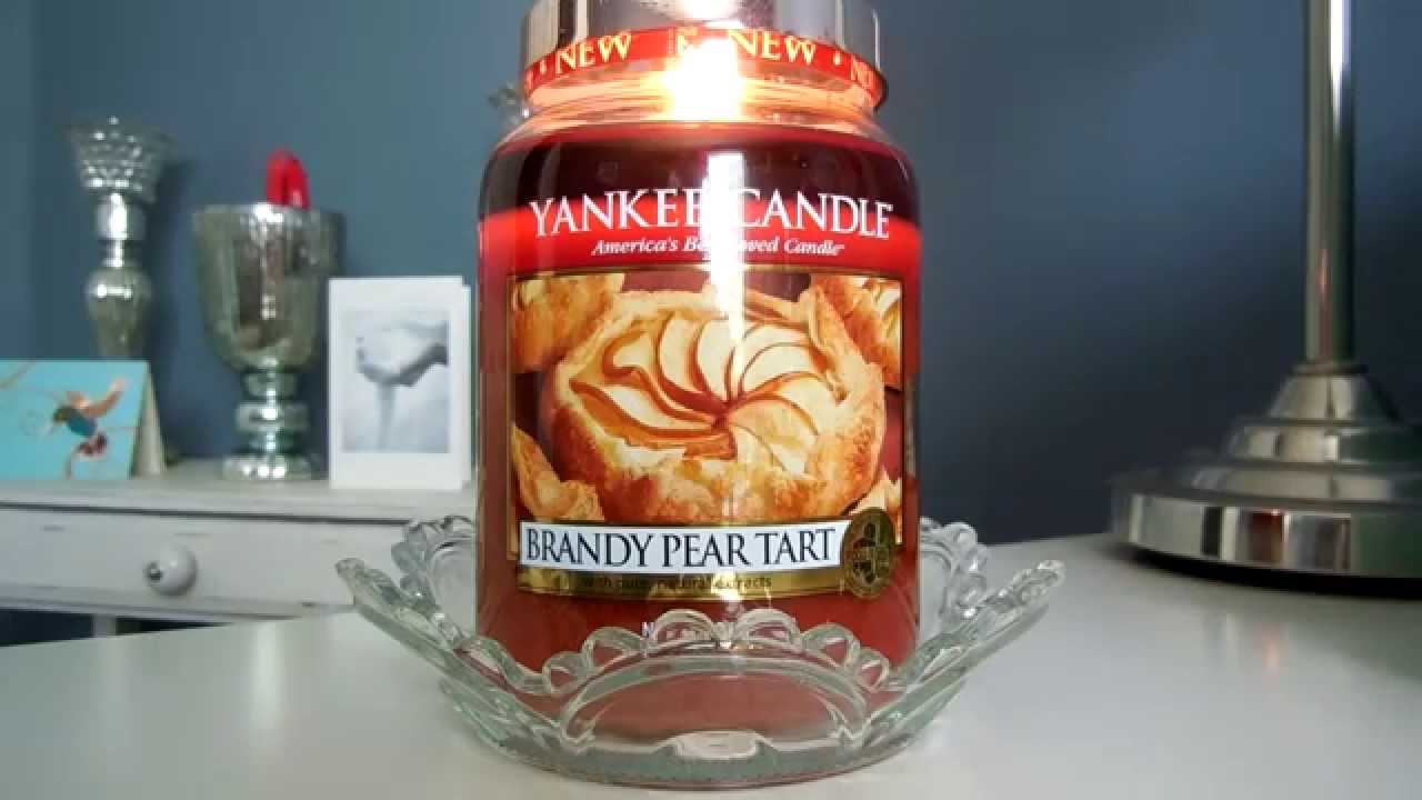 Candle Review NEW Yankee Candle Brandy Pear Tart! YouTube