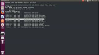 recuperacion de archivos test disk con ubuntu