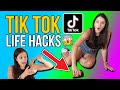 PROBANDO 4 LIFE HACKS de TIKTOK muy DIVERTIDOS - TIKTOK HACKS