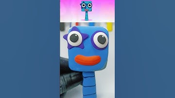 sprunki OC Five from Numberblocks that I made from clay #sprunki #incredibox #shorts #clayart #usa