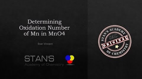 Oxidation Number of Mn in MnO4 Solved - Redox Reaction
