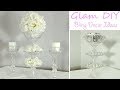 Dollar Tree DIY Glam Bling Wedding Centerpiece 3 Tier Candy Tray