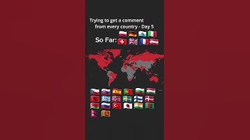 Trying to get a comment from every country - Day 5 | #geography #edit #interactive #shorts
