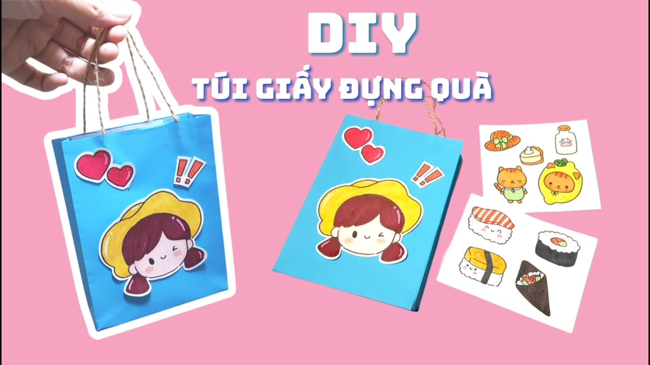 Cách làm TÚI GIẤY ĐỰNG QUÀ, gói hàng| Cách làm túi... - youtube