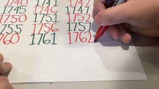 Writing 1701 To 1800