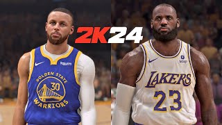 NEW LOOK WARRIORS vs NEW LOOK LAKERS | FULL GAME SIMULATION | NBA 2K24 ULTRA REALISTIC GRAPHICS