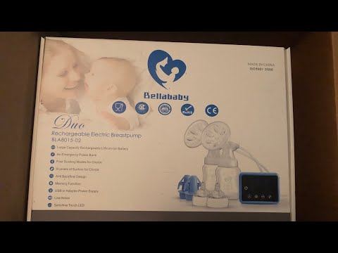 Bellababy Double Electric Breast Feeding Pumps Pain Free Strong Suction  Power Touch Panel High Definition Display 