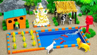 DIY Mini Farm | build Your Dream Mini Farm: A Step-by-Step Guide with Cattle Watering and Hand Pump