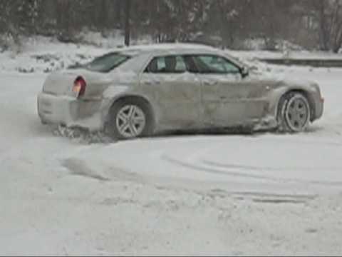 Chrysler 300c snow donuts in Svishtov, Bulgaria by LUDIAT