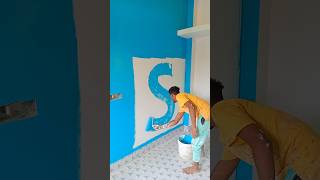 Wall painting wall colour code 7438 royal shine Asian Paint #shorts #viral #short #painting #design