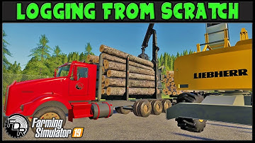 Self Loader Day! - Logging From Scratch 140 - Farming Simulator 2019 - FDR Logging