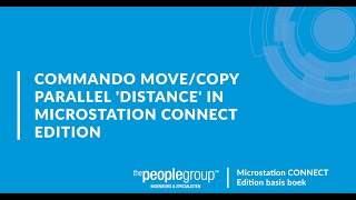 Voorbeeld bij commando Move/copy parallel 'distance' in MicroStation CONNECT Edition.