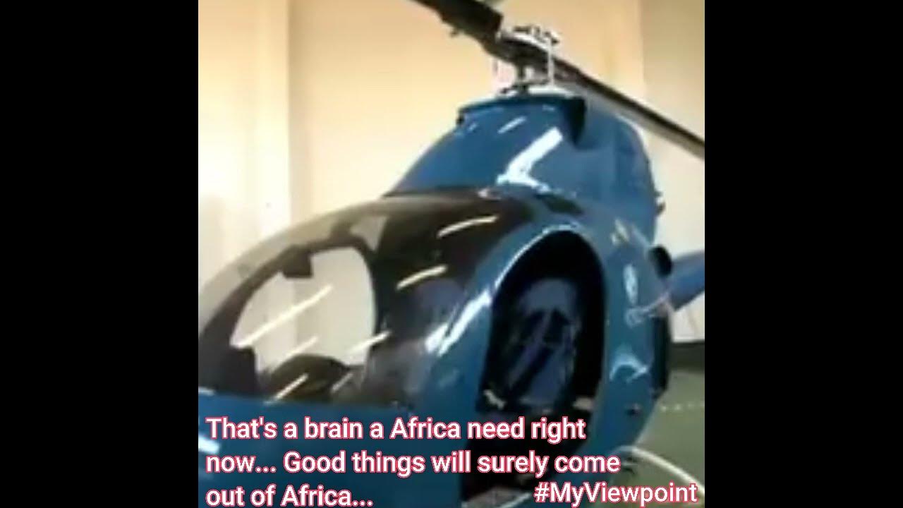 Maxwell from zimbabwe invented a electric car helicopter and drone
