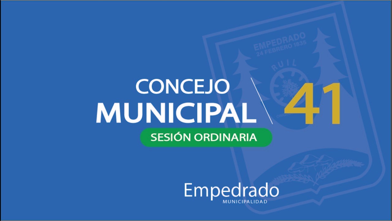 Sesión Ordinaria N°41 de nuestro CONCEJO COMUNAL #Juntosconstruimosfuturo #Empedradocapitaldelhongosilvestre