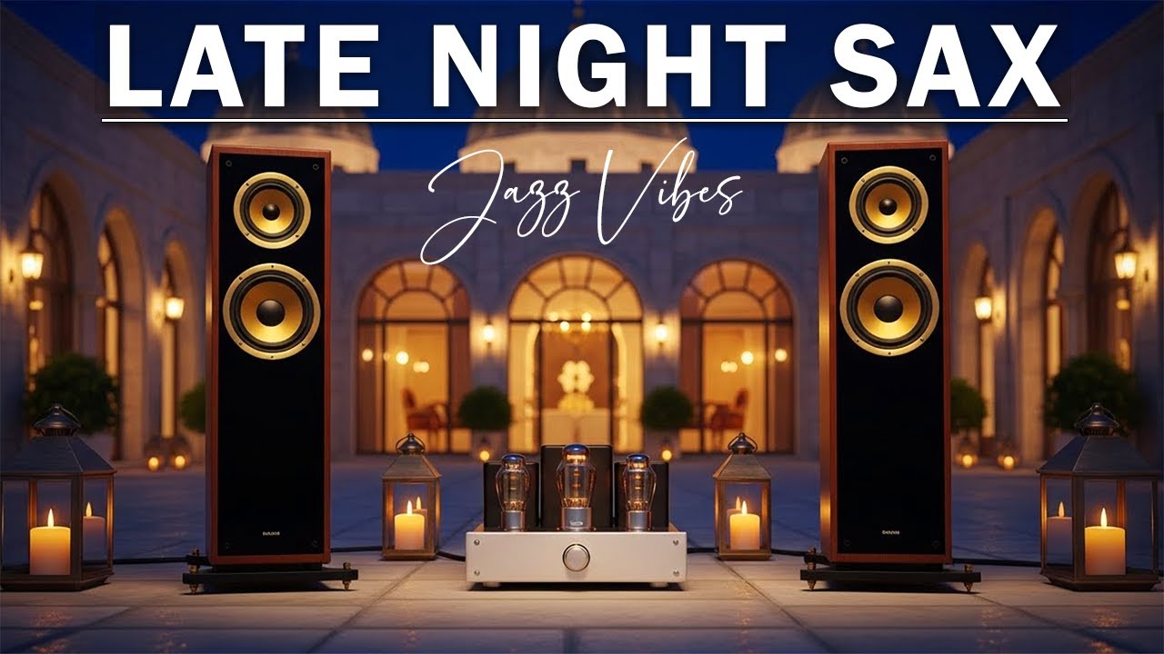 Smooth Jazz Night ✨ Relaxed Cafe Atmosphere for Focus & Study