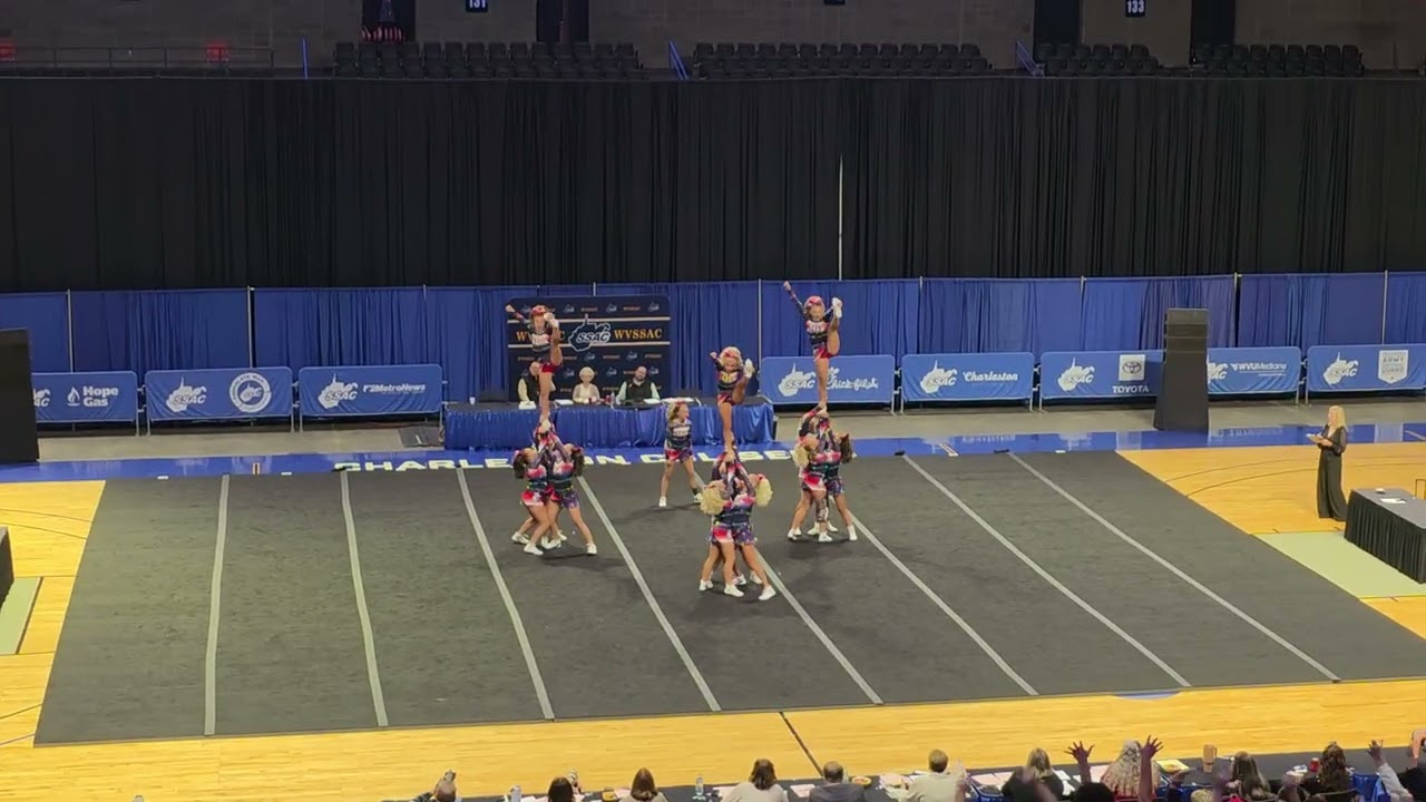 Man High School A at WVSSAC State Cheer Competition 2025