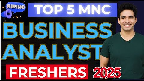 Business Analyst Jobs for freshers in India | Business Analyst fresher salary
