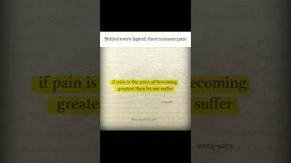 Behind every legend, there’s unseen pain#quotes #successmind #inspirationalquotes