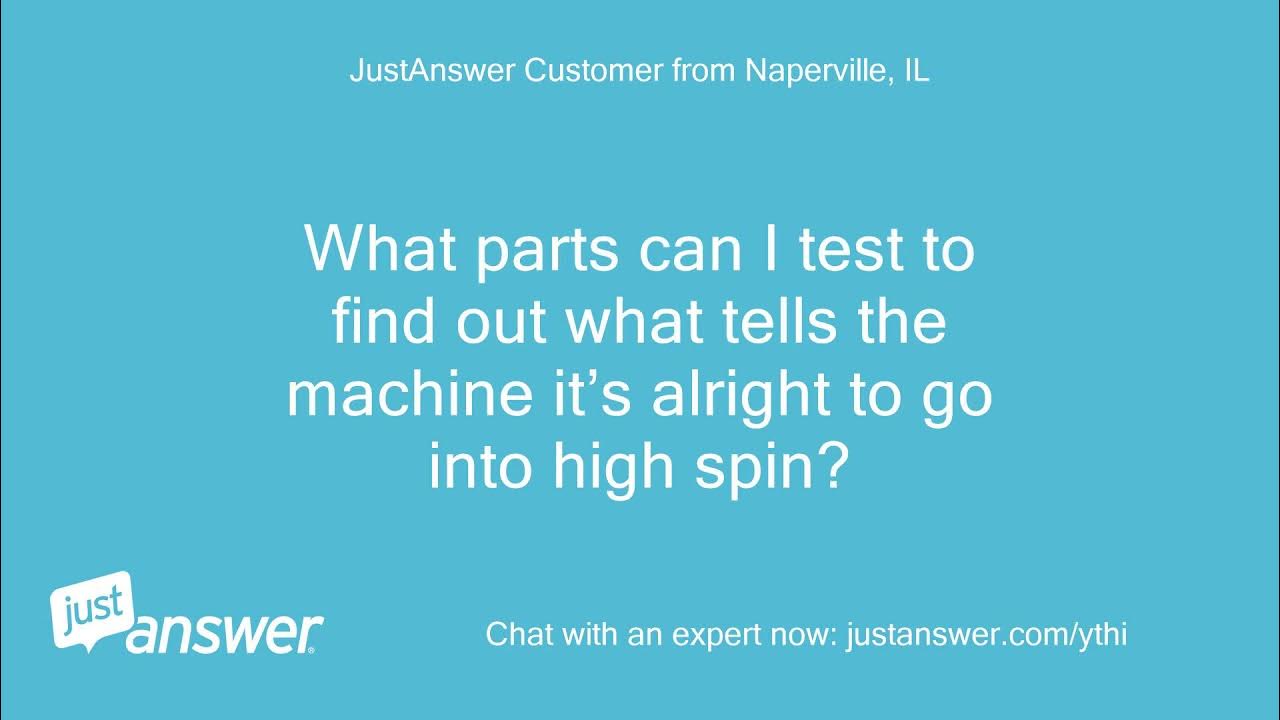 I’m getting an E4 code on a washing machine that I can’t YouTube