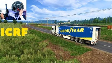 ICRF Reloaded V2 Map Mod ETS2 1.36 to 1.40 Logitech g29 off-road driving most beautiful roads