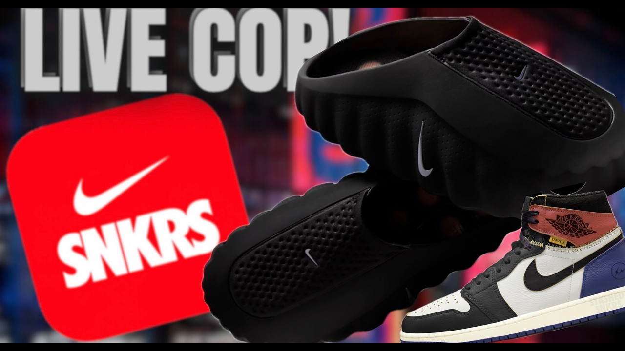The LIVE COP : NIKE MIND SLIDE 001 'BLACK' & ALL COLORS RESTOCKING! SOLAR RED, GREY COLORWAYS!