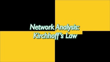 Network Analysis: Kirchhoff’s Law (Taglish)