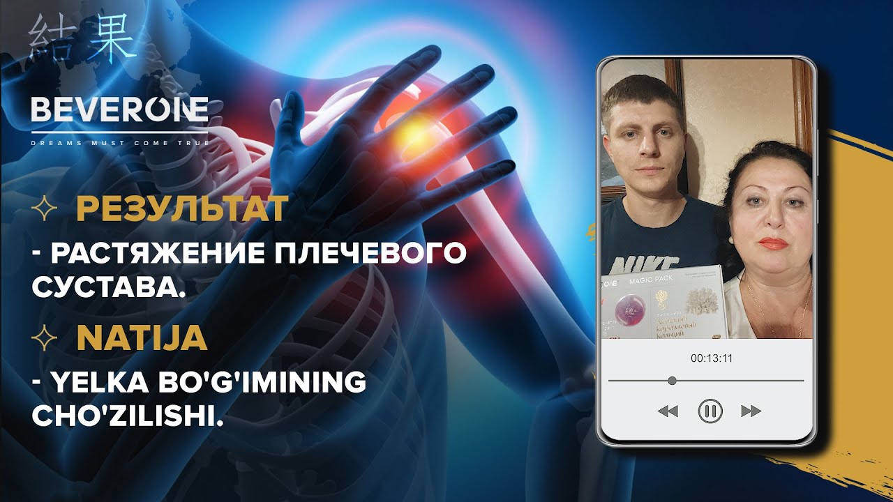 Растяжение плечевого сустава - Результат | BEVERONE - YouTube