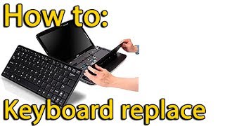 How to replace keyboard on HP Compaq Presario CQ57 laptop - YouTube
