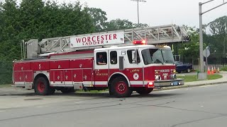 Worcester Fire Department | Ladder 24 Responding