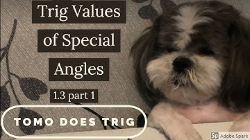 Trigonometric Values of Special Triangle Values (1.3p1)