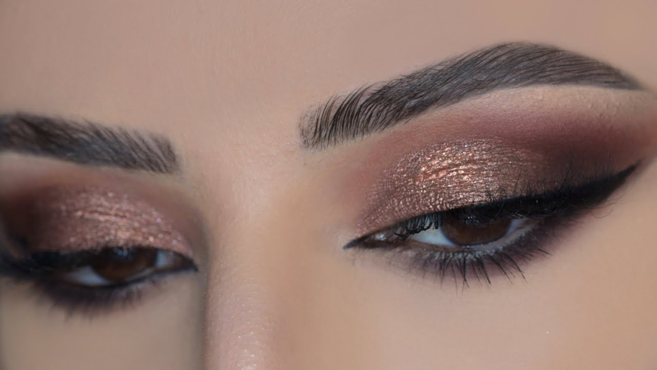 تعلمي طريقة مكياج الصالونات الفخمة،مكياج برونزي وبني الجزء الثاني