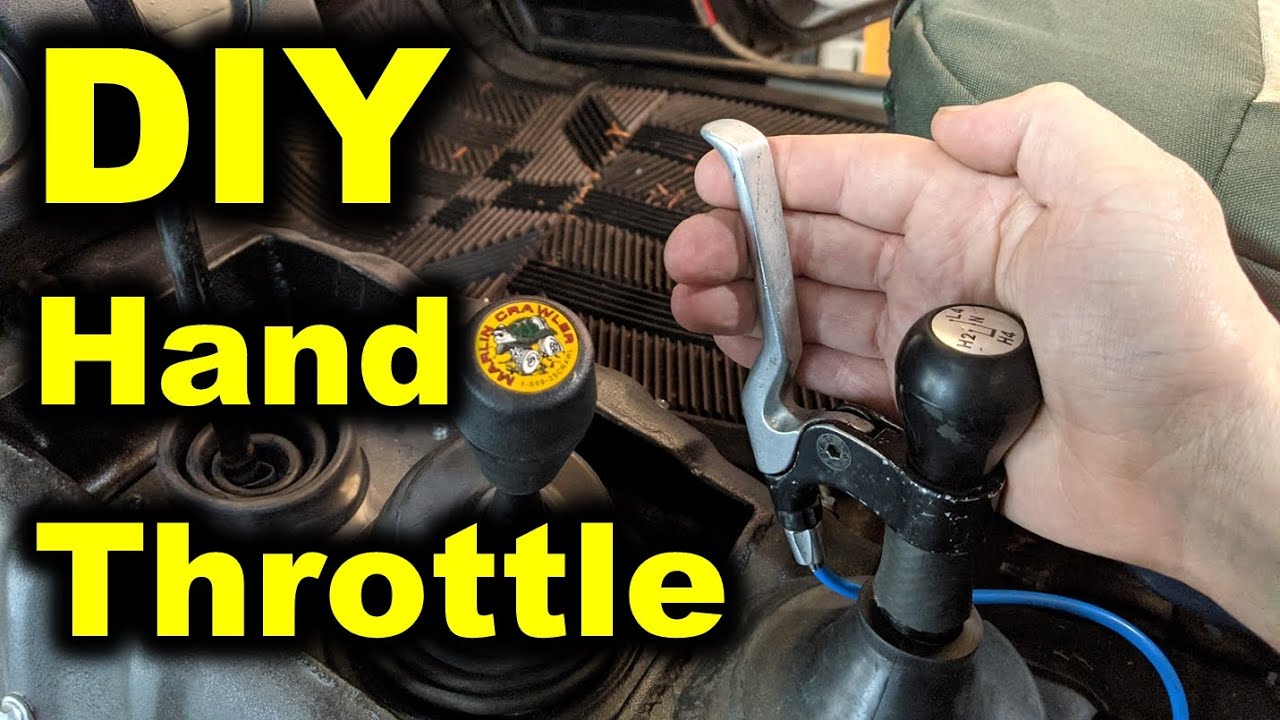 DIY HAND THROTTLE for Toyota 4x4 using bicycle parts Cheap