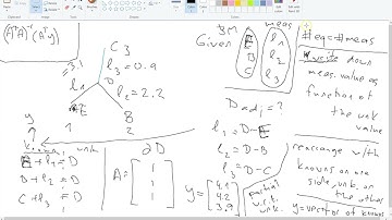 Least squares for surveying Part 2