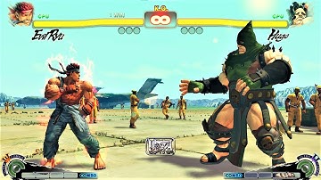 EVİL RYU VS HUGO | CPU VS CPU Ultra Street Fighter IV  (Hardest AI)