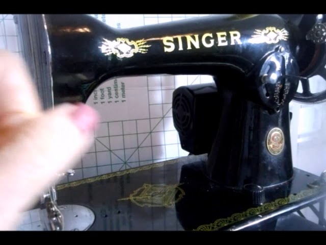 VINZZ Design - Máquina de coser Singer hecha lámpara. Con