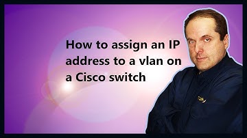 How to assign an IP address to a vlan on a Cisco switch