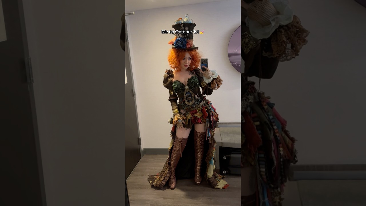 WHO EVEN IS SHE 😫 #madhatter #halloween #costume #cosplay #halloweencostume #disney #cosplayer